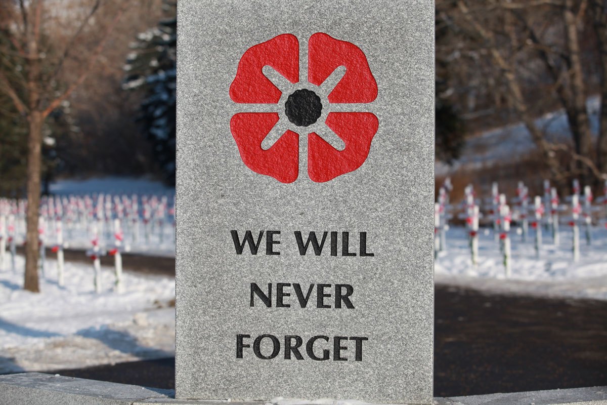 Remembrance Day, Field of Crosses, We Will Never Forget